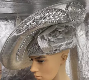 Vintage George Zamau’l Fascinators Hut Beerdigung Kentucky Derby Hochzeit Kirche - Bild 1 von 9