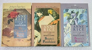 The Erotic Adventures of Sleeping Beauty Hardcover Trilogy Anne Rice Roquelaure - Foto 1 di 4