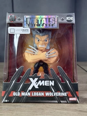 Jada Metals Die Cast X-men Old Man Logan Wolverine Marvel Caja de botín exclusiva Foto 1 de 3