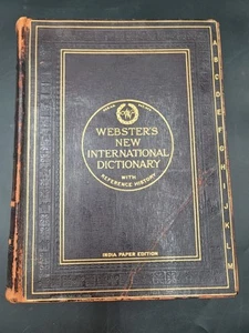 Webster’s New International Dictionary India Paper Edition 1927 - Picture 1 of 21
