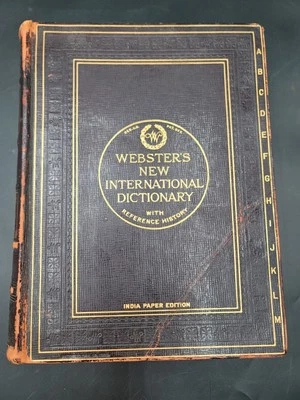 Webster’s New International Dictionary India Paper Edition 1927 - Image 1 of 4