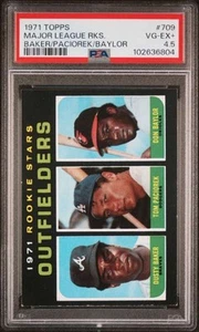 1971 Topps #709 Dusty Baker / Paciorek / DonBaylor PSA 4.5 RC Rookie SP  (6804) - Picture 1 of 2