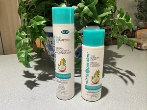 COMBO Mirta de Perales SHAMPOO Intense Shine & Leave-in Argan Coconut Moringa - Picture 1 of 4