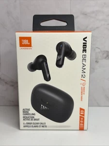 Nuovi auricolari JBL Vibe Beam 2 True Wireless cancellazione rumore basso puro, nero - Foto 1 di 2