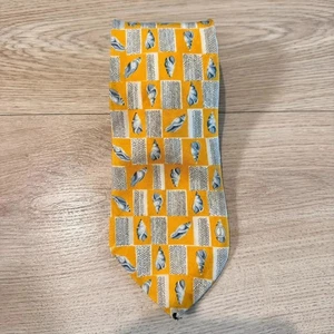 Dunhill Seashell Nautical Yellow Silk tie - Picture 1 of 5