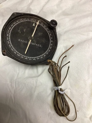 Indicador de brújula de radio de aviación Bendix instrumentos pioneros solo piezas sin probar Foto 1 de 4