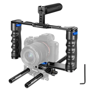 NEEWER Aluminum Alloy Camera Cage,Filmmaking Rig with Top Handle for Sony - Picture 1 of 8