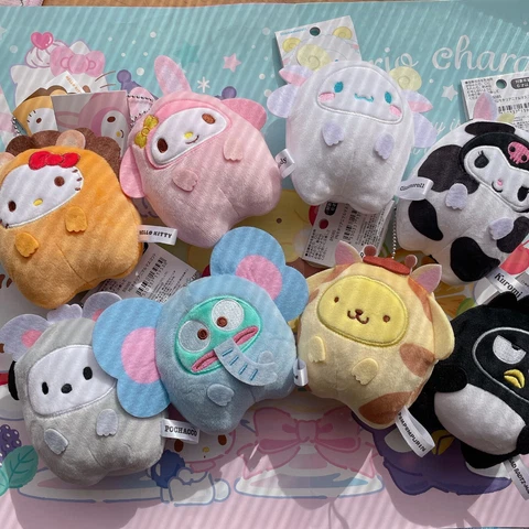 Sanrio Characters Animal Costume Plush Chain Mascot Holder Cover
