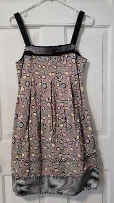 BCBG MAX AZRIA Art To Wear VESTIDO PLISADO LUNARES ELÁSTICO TALLA 2 Fiesta Boda Foto 1 de 4