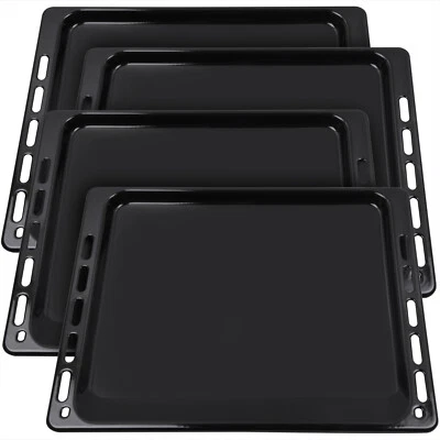 Set 4x Backblech Whirlpool Bauknecht 481241838128 Kuchenblech für Backofen Herd - Bild 1 von 4