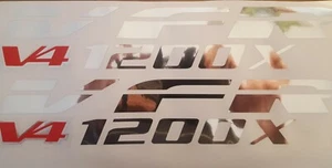 FOR HONDA VFR 1200 X F DECALS STICKERS X 2 fairing V4 colours available 295MM - Picture 1 of 12