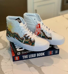 Vans High Top Sk8-Hi "Bolt Big Reveal" weiße Bandana-Schuhe – Herren 9,5/Damen 11 - Bild 1 von 9