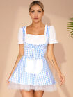 Womens Ladies Cosplay Maid  Fancy Costume Sexy French Maid Dresses For Role Play