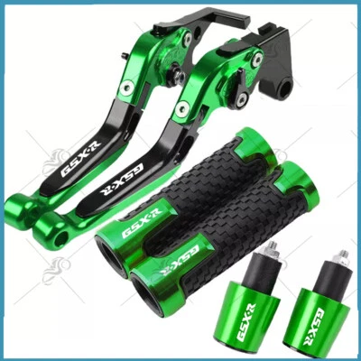 CNC For SUZUKI GSXR 600 750 1000 motorcycle Brake Clutch Levers Handle Grips Cap Foto 1 de 4