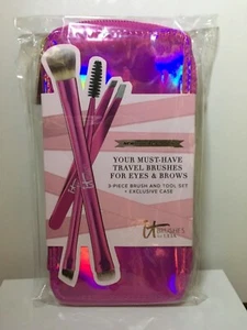 NEU IT COSMETICS 4 Stück Essential Pinsel & schräge Pinzette Augen & Brauen Wert 65 $ - Bild 1 von 4