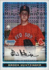 2009 Bowman Chrome Prospects X-Fractors Card #BCP184 Brock Huntzinger/250