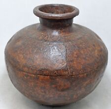 Antique Iron Water Storage Matka Pot Original Old Hand Crafted