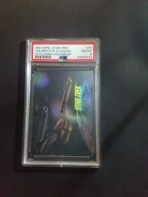 1991 Impel Star Trek #H1 Hologram PSA 8 The Birth of a Legend - Image 1 of 2