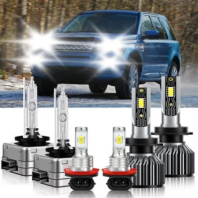 6x Faro LED HID haz alto bajo + bombilla antiniebla para Land Rover LR2 2008-2009 Foto 1 de 4