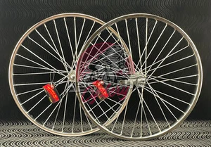SCHWINN STYLE FRONT OR COASTER CHROME WHEEL W/LINER 36 SPOKE 12G FITS S2 TIRES. - Picture 1 of 6