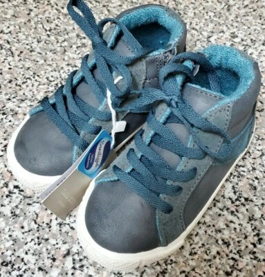 Zara Baby Baby Boy Girl Booties High-top Shoes Grey Lace Zip US 6.5 / EU 23 New  - Image 1 of 4