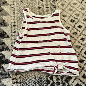 Striped kids Sleeveless Top with Knot Detail - Picture 1 of 4