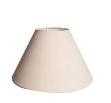 Beige Fabric Uno Lamp Shade, 10"H x 15"D