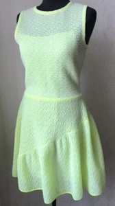 AUTH Christian Dior lemon yellow knitted dress 46 it / 42 fr - Picture 1 of 14