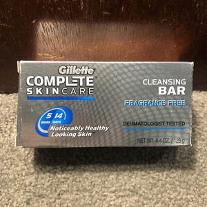 Gillette Complete Skincare Fragrance Free Cleansing Bar 4.4oz - Picture 1 of 8