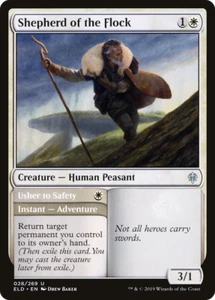 x4 Pastor del Rebaño // Usher to Safety ELD MTG 28/269 POCO COMÚN M/NM 4x - Imagen 1 de 1