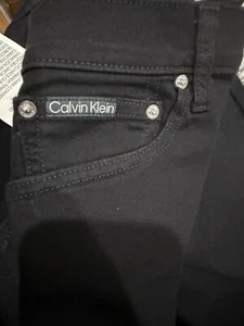 New Designer Calvin Klein 40eo701 Men's Slim Straight Jean Classic Black W40L30 - Picture 1 of 9