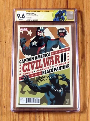 CIVIL WAR II #6 VARIANT CGC SS 9.6 NM+ 2016 Signature Series Michael Cho TOP POP - Image 1 of 3