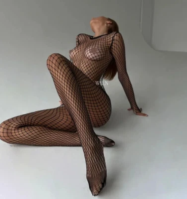 Full Body Stocking,Transparent Lingerie,Sleepwear Babydoll Sexy Mesh Bodysuit - Image 1 of 4