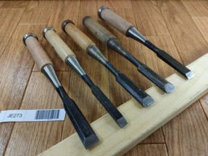 Cincel japonés vintage tataki Nomi Japón firmado antiguo 9.12.15.15.16 mm JE273 - Imagen 1 de 15