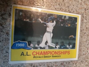 1981 Topps George Brett A.L Championship Card #401 ( Kansas City Royals ) - Picture 1 of 2