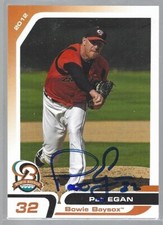 Pat Egan 2012 Grandstand Bowie Baysox IP autograph signed card