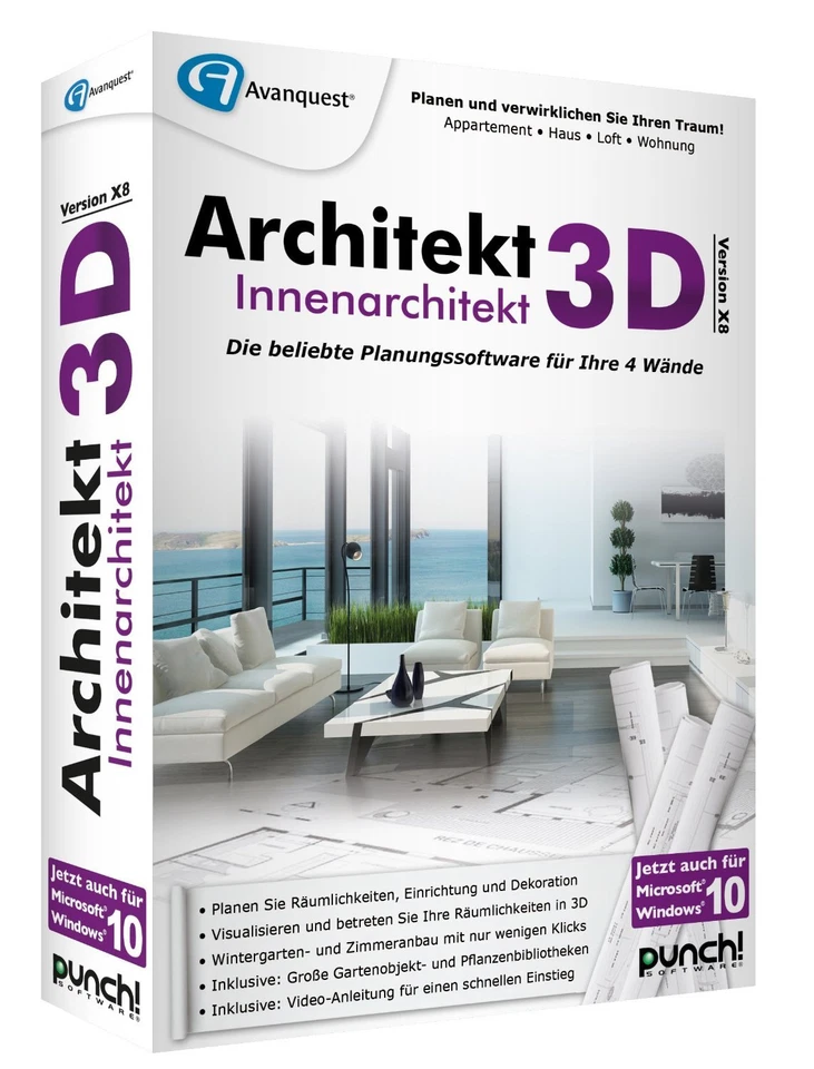 Architekt 3D X8 Innenarchitekt Win CD/DVD EAN 4023126117823 - Bild 1 von 1