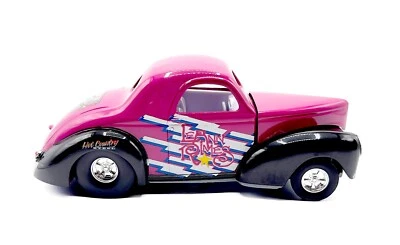 LeAnn Rimes Pink NASCAR 50th Hot Country Steel 1941 Willy 1:24 Diecast, mfr 1998 - Image 1 of 4