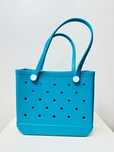 Waterproof Rubber Beach Tote Bag for Women, Medium Tote Bag for Beach, Pool Bag - Picture 1 of 4