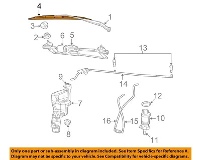 CHRYSLER OEM 88-07 LeBaron Componentes limpiaparabrisas-hoja WB000020AM Foto 1 de 2