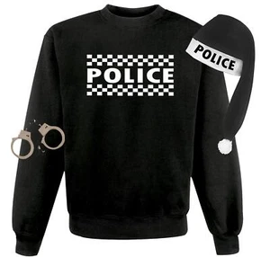 Adults Xmas Police Emergency Services Fancy Dress Christmas Jumper Set - Picture 1 of 7