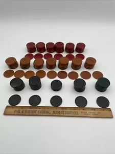 195 Bakelit Pokerchips Butterscotch, Kirsche, Jade, marmorierter Wirbel - Bild 1 von 13