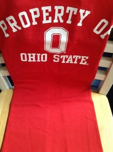 Ohio State Buckeyes Property of T-shirt Men size Large Bright Red with White - Picture 1 of 4