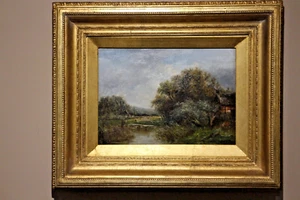 Joseph Thors óleo sobre lienzo, pintura firmada totalmente limpia y el marco dorado - Imagen 1 de 9