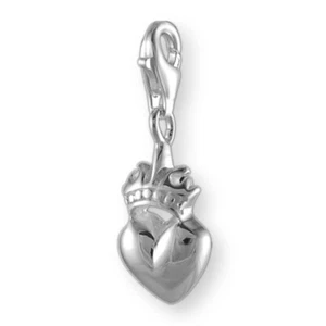 MELINA Charm Anhänger Herz mit Krone Silber 925 - Bild 1 von 1