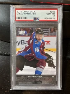 2015-16 UPPER DECK MIKKO RANTANEN YOUNG GUNS ROOKIE RC #206 PSA 10 Bb - Picture 1 of 1