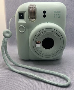 Fujifilm INSTAX MINI 12 Instant Film Camera - Mint Green / With New Pack Of Film - Picture 1 of 13