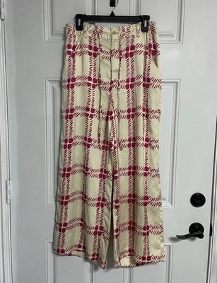 Pantalones PALAZZO MARNI X UNIQLO Rosa/Crema Cuadros Foto 1 de 4