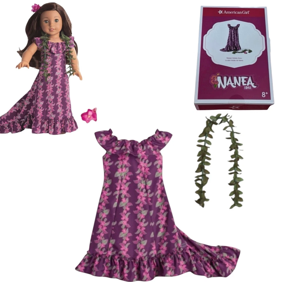 American Girl Nanea’s Holoku Dress for Your 18 Inch Doll