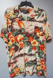 POLO RALPH LAUREN MENS XL TROPICAL MACAW TROPICAL PRINT POCKET JERSEY POLO SHIRT - Picture 1 of 5